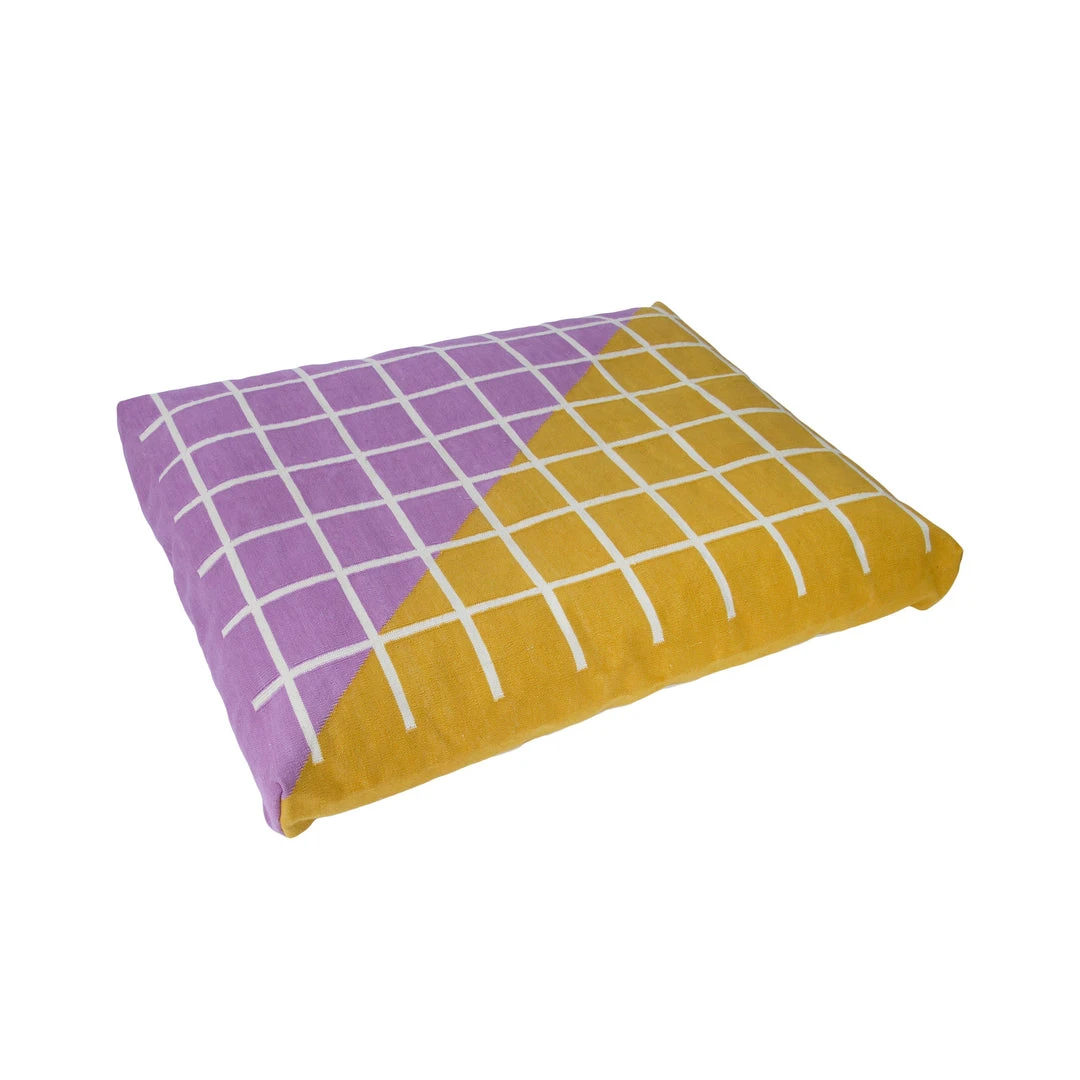 Leah Singh Grid Dog Bed Cover 3 Leah Singh Grid Dog Bed Cover