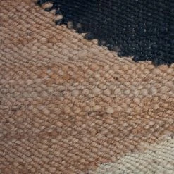 Leah Singh Margeaux Moon Jute Runner Rug - Black Home Goods