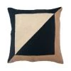 Leah Singh Marianne Square Wool Throw Pillow Cover - Black Home Goods