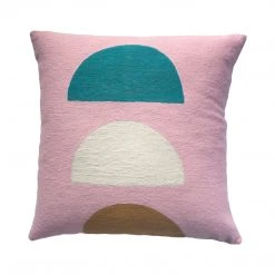 Leah Singh Viola Throw Pillow Cover - Blush