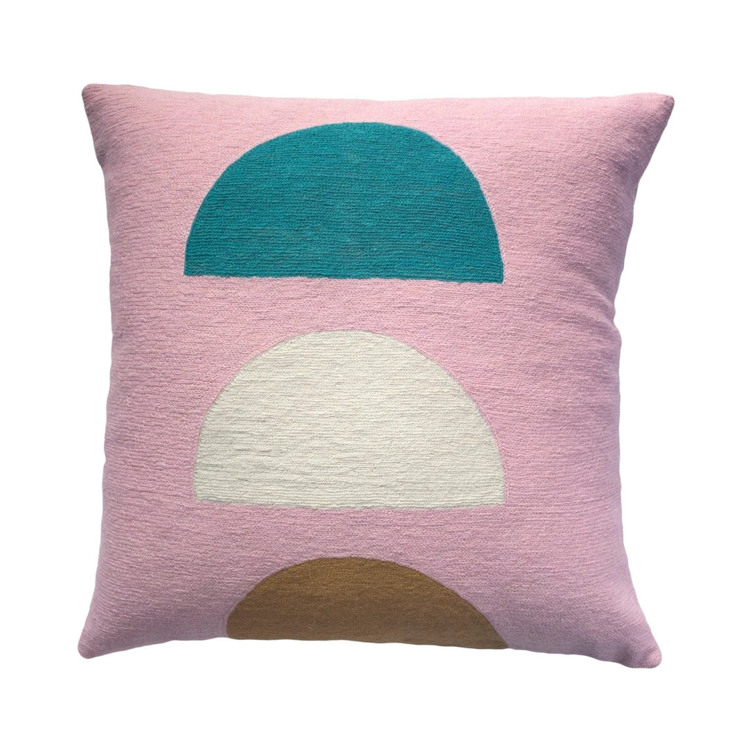 Leah Singh Viola Throw Pillow Cover - Blush 3 Leah Singh Viola Throw Pillow Cover - Blush