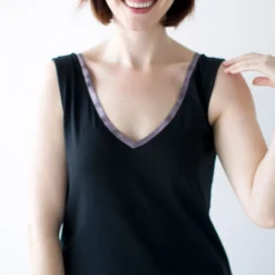 Leena & Lu BIPOC Owned Pima Long Dress - Black