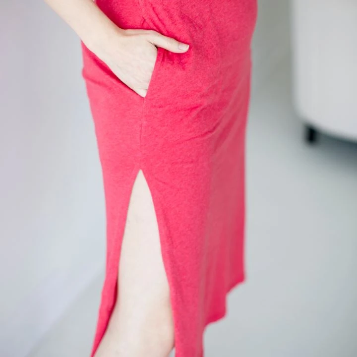 Leena & Lu Pima Long Dress - Coral BIPOC Owned 6 Leena & Lu Pima Long Dress - Coral BIPOC Owned