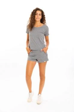 Leena & Lu Best Sellers Pima Short - Gray