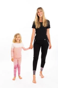 Leena & Lu Pima Short Sleeve Loungewear Set - Black