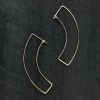 L.Greenwalt Jewelry Curve Gold Earrings