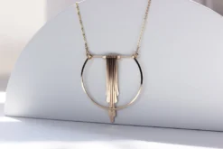 L.Greenwalt Jewelry Handcrafted Crescent Cascade Necklace 11 L.Greenwalt Jewelry Handcrafted Crescent Cascade Necklace