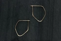 L.Greenwalt Jewelry Best Sellers Facet Hoop Earrings