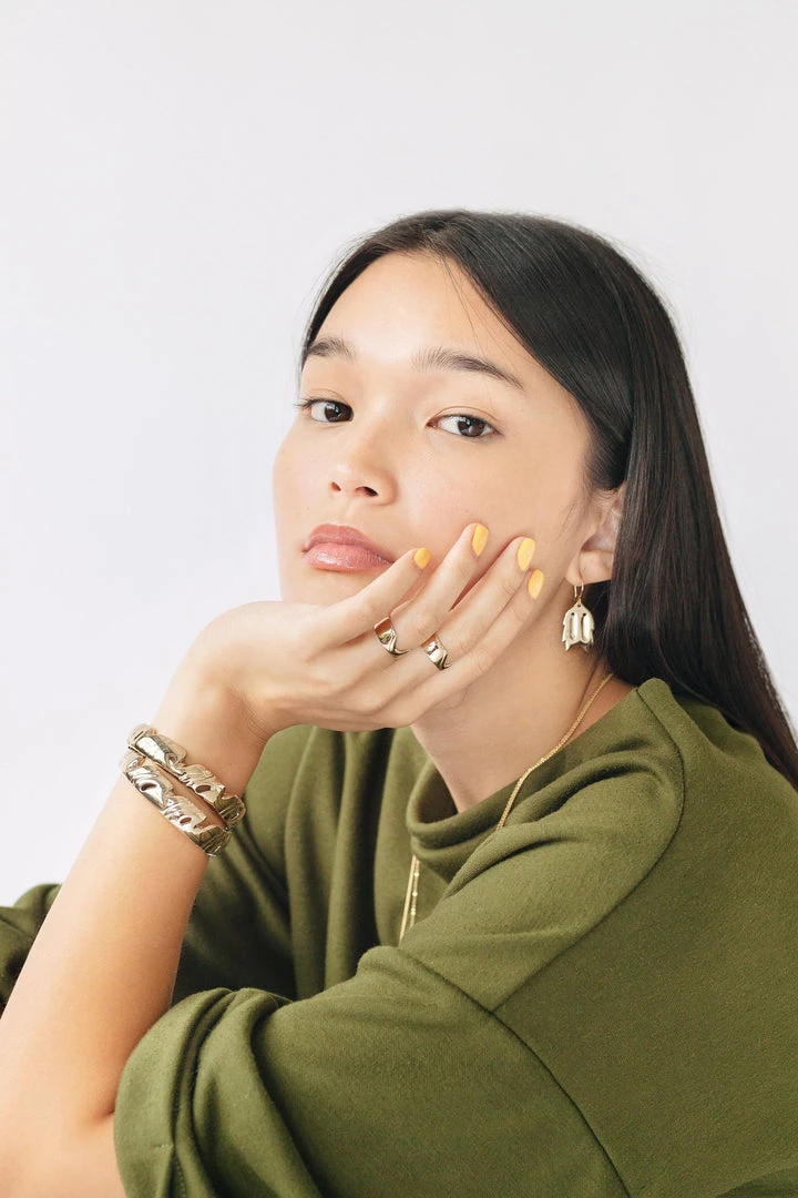 L.Greenwalt Jewelry Special Occasion Monstera Gap Ring 5 L.Greenwalt Jewelry Special Occasion Monstera Gap Ring