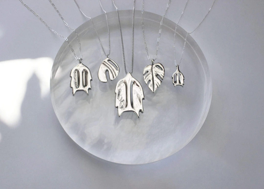 L.Greenwalt Jewelry Best Sellers Monstera Necklace 13 L.Greenwalt Jewelry Best Sellers Monstera Necklace