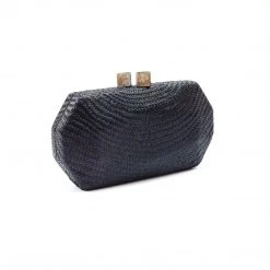 LIKHÂ Black Woven Clutch Special Occasion