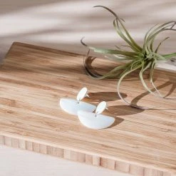 LIKHÂ Geometric Mother Of Pearl Earrings Special Occasion