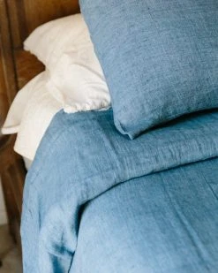 Creative Women Denim Blue Linen Duvet Set Home Goods