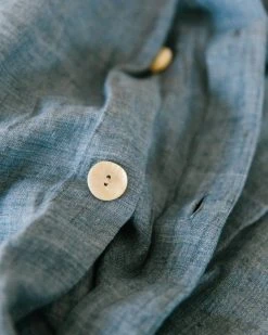 Creative Women Denim Blue Linen Duvet Set Home Goods