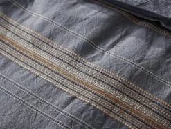 Coyuchi Home Goods Lobos Duvet Cover - Azure / Indigo