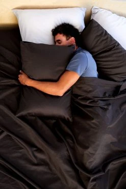 Looma Sateen Sheet Set - Charcoal