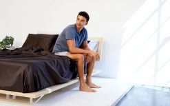 Looma Sateen Sheet Set - Charcoal