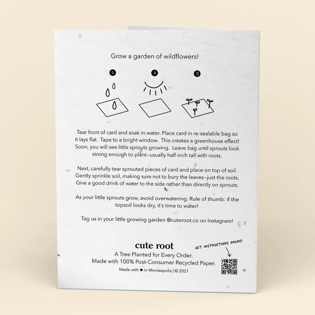 Cute Root Love Love Love Plantable Cards - 10 Pack Greeting Cards 4 Cute Root Love Love Love Plantable Cards - 10 Pack Greeting Cards