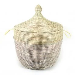 Mbare Low Two-Tone Hamper Basket
