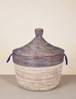 Mbare Low Two-Tone Hamper Basket