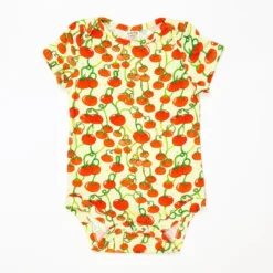 Lucky Bug Clothing Made In USA Baby's Essential Bamboo Tomato Onesie