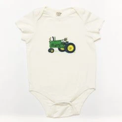 Lucky Bug Clothing Baby's Essential Bamboo Tractor Onesie