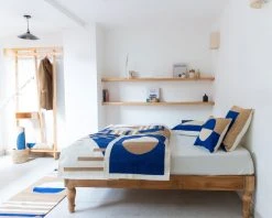 Leah Singh Luna Mod Wool Rug - Blue Home Goods