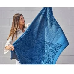 Studio Variously Macaroon Merino Wool Throw Blanket - Midnight Home Goods