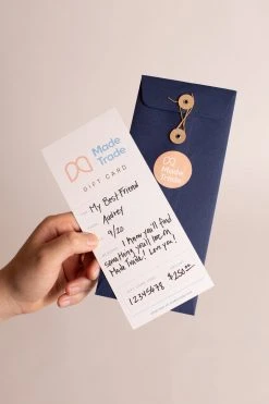 Made Trade Handwritten Gift Card Best Sellers