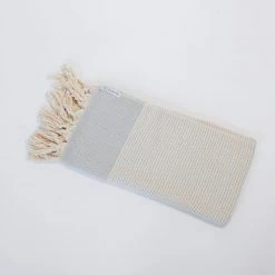 Amante Marketplace Magis Diamond Turkish Towel / Throw Blanket - Light Gray Home Goods