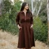 Mien Clothing Maison Midi Dress - Hickory 2 Mien Clothing Maison Midi Dress - Hickory