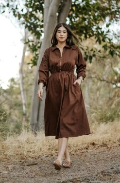Mien Clothing Maison Midi Dress - Hickory