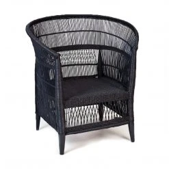 Mbare Furniture Malawi Cane Chair - Black