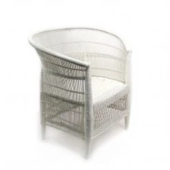 Mbare Furniture Malawi Cane Chair - White