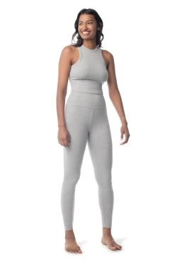 Synergy Organic Clothing Manipura Legging - Heather Gray 11 Synergy Organic Clothing Manipura Legging - Heather Gray
