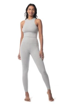 Synergy Organic Clothing Manipura Legging - Heather Gray 10 Synergy Organic Clothing Manipura Legging - Heather Gray