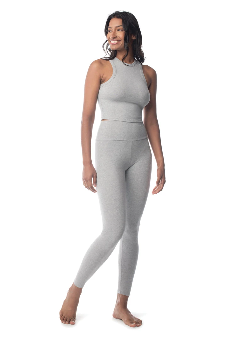 Synergy Organic Clothing Manipura Legging - Heather Gray 5 Synergy Organic Clothing Manipura Legging - Heather Gray