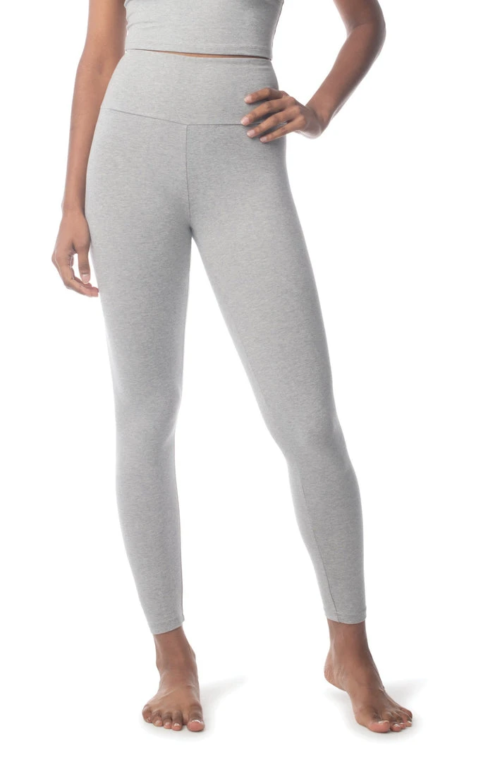 Synergy Organic Clothing Manipura Legging - Heather Gray 3 Synergy Organic Clothing Manipura Legging - Heather Gray