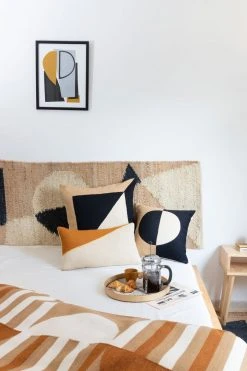 Made Trade Home Goods Marianne Square Wool Throw Black Pillow Cover - SAMPLE SALE