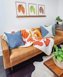 Anchal Marigold Bloom Throw Quilt