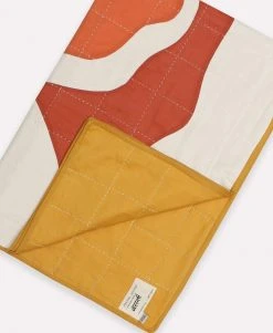 Anchal Marigold Bloom Throw Quilt