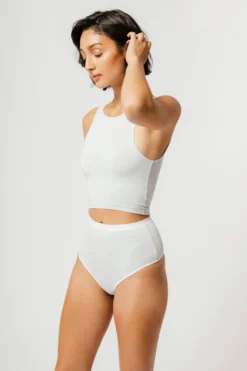 Mary Young High Waist Bamboo Thong - Concrete Sustainable Materials