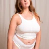 Mary Young Ryder Bamboo Crop Top - Cream Sustainable Materials 1 Mary Young Ryder Bamboo Crop Top - Cream Sustainable Materials
