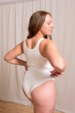 Mary Young Ryder Bamboo Crop Top - Cream Sustainable Materials 7 Mary Young Ryder Bamboo Crop Top - Cream Sustainable Materials