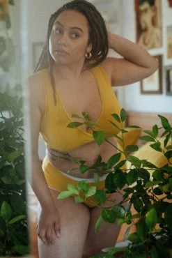 Mary Young Underwear + Bras Sora Bamboo Bra - Citrine