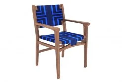 Masaya & Co. Chontales Arm Chair - Midnight Blue Pattern