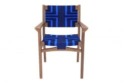 Masaya & Co. Chontales Arm Chair - Midnight Blue Pattern