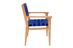 Masaya & Co. Chontales Arm Chair - Midnight Blue Pattern