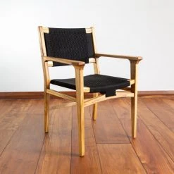Masaya & Co. Chontales Arm Chair - Solid Black Furniture