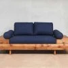 Masaya & Co. Floating Love Seat - Navy Blue Living Room 2 Masaya & Co. Floating Love Seat - Navy Blue Living Room